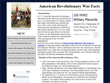Tablet Screenshot of american-revolutionary-war-facts.com